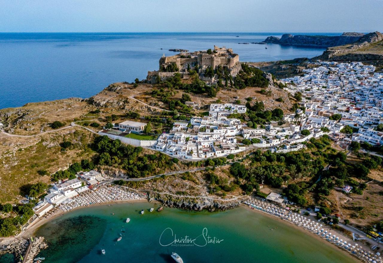 Lindos Shore Summer House With Jacuzzi And Sea View !!! Exterior foto