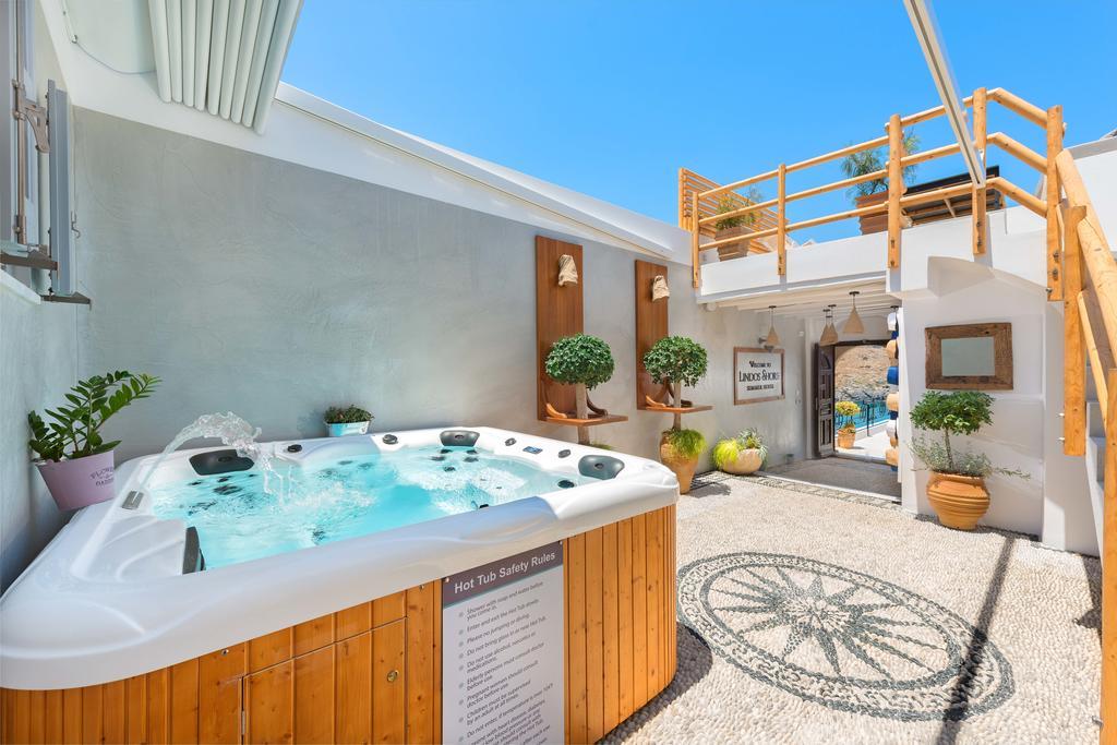 Lindos Shore Summer House With Jacuzzi And Sea View !!! Exterior foto